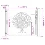 Corten steel garden gate tree design 105x105 cm by vidaXL, garden gates - Ref: Foro24-153161, Price: 190,05 €, Discount: %