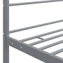 Estructura de cama con dosel metal gris 160x200 cm de vidaXL, Camas y somieres - Ref: Foro24-325065, Precio: 158,28 €, Descue...