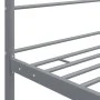 Estructura de cama con dosel metal gris 160x200 cm de vidaXL, Camas y somieres - Ref: Foro24-325065, Precio: 155,22 €, Descue...