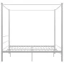 White metal canopy bed frame 180x200 cm by vidaXL, Beds and slatted bases - Ref: Foro24-325067, Price: 159,54 €, Discount: %