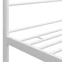 White metal canopy bed frame 180x200 cm by vidaXL, Beds and slatted bases - Ref: Foro24-325067, Price: 159,54 €, Discount: %