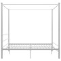 Estructura de cama con dosel metal blanco 200x200 cm de vidaXL, Camas y somieres - Ref: Foro24-325070, Precio: 152,44 €, Desc...
