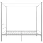 Estructura de cama con dosel metal blanco 200x200 cm de vidaXL, Camas y somieres - Ref: Foro24-325070, Precio: 141,98 €, Desc...