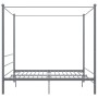 Estructura de cama con dosel metal gris 200x200 cm de vidaXL, Camas y somieres - Ref: Foro24-325071, Precio: 152,86 €, Descue...