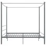 Estructura de cama con dosel metal gris 200x200 cm de vidaXL, Camas y somieres - Ref: Foro24-325071, Precio: 149,05 €, Descue...