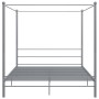 Estructura de cama con dosel metal gris 200x200 cm de vidaXL, Camas y somieres - Ref: Foro24-325071, Precio: 152,86 €, Descue...