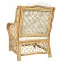 Sofá con cojín ratán natural y lino de vidaXL, Sofás - Ref: Foro24-325469, Precio: 302,68 €, Descuento: %