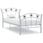 Estructura de cama con diseño de fútbol metal gris 90x200 cm de vidaXL, Camas y somieres - Ref: Foro24-324746, Precio: 101,26...