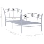 Estructura de cama con diseño de fútbol metal gris 90x200 cm de vidaXL, Camas y somieres - Ref: Foro24-324746, Precio: 102,84...