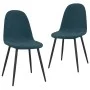 Esszimmerstühle 2 Einheiten aus blauem Samt von vidaXL, Essstühle - Ref: Foro24-325645, Preis: 127,06 €, Rabatt: %