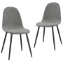 Sillas de comedor 2 unidades terciopelo gris claro de vidaXL, Sillas de comedor - Ref: Foro24-325646, Precio: 104,47 €, Descu...