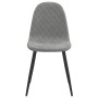 Sillas de comedor 2 unidades terciopelo gris claro de vidaXL, Sillas de comedor - Ref: Foro24-325646, Precio: 104,47 €, Descu...
