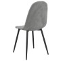 Sillas de comedor 2 unidades terciopelo gris claro de vidaXL, Sillas de comedor - Ref: Foro24-325646, Precio: 104,47 €, Descu...