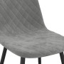 Sillas de comedor 2 unidades terciopelo gris claro de vidaXL, Sillas de comedor - Ref: Foro24-325646, Precio: 104,47 €, Descu...
