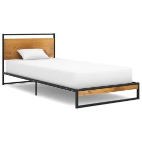 Metal bed frame 90x200 cm by vidaXL, Beds and slatted bases - Ref: Foro24-324862, Price: 73,28 €, Discount: %