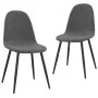 Dining chairs 2 units dark gray velvet by vidaXL, dining chairs - Ref: Foro24-325647, Price: 118,99 €, Discount: %
