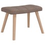 Silla mecedora con reposapiés tela gris taupe de vidaXL, Mecedoras - Ref: Foro24-328027, Precio: 175,40 €, Descuento: %