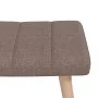 Silla mecedora con reposapiés tela gris taupe de vidaXL, Mecedoras - Ref: Foro24-328027, Precio: 172,24 €, Descuento: %
