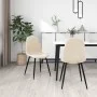 Dining chairs 2 units cream white velvet by vidaXL, dining chairs - Ref: Foro24-325655, Price: 126,70 €, Discount: %
