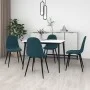 Esszimmerstühle 4 Einheiten aus blauem Samt von vidaXL, Essstühle - Ref: Foro24-325656, Preis: 206,45 €, Rabatt: %