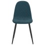 Sillas de comedor 4 unidades terciopelo azul de vidaXL, Sillas de comedor - Ref: Foro24-325656, Precio: 210,60 €, Descuento: %