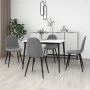 Sillas de comedor 4 unidades terciopelo gris claro de vidaXL, Sillas de comedor - Ref: Foro24-325657, Precio: 178,74 €, Descu...