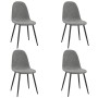 Sillas de comedor 4 unidades terciopelo gris claro de vidaXL, Sillas de comedor - Ref: Foro24-325657, Precio: 181,74 €, Descu...