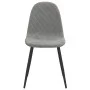 Sillas de comedor 4 unidades terciopelo gris claro de vidaXL, Sillas de comedor - Ref: Foro24-325657, Precio: 178,74 €, Descu...