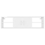 Estantería pared madera contrachapada blanco brillo 102x30x29cm de vidaXL, Estantes y estanterías - Ref: Foro24-806262, Preci...