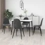 Esszimmerstühle 4 Einheiten aus dunkelgrauem Samt von vidaXL, Essstühle - Ref: Foro24-325658, Preis: 201,40 €, Rabatt: %