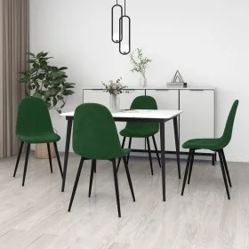 Dining chairs, 4 units, dark green velvet by vidaXL, dining chairs - Ref: Foro24-325659, Price: 182,09 €, Discount: %