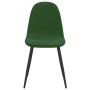 Sillas de comedor 4 unidades terciopelo verde oscuro de vidaXL, Sillas de comedor - Ref: Foro24-325659, Precio: 182,30 €, Des...