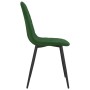 Sillas de comedor 4 unidades terciopelo verde oscuro de vidaXL, Sillas de comedor - Ref: Foro24-325659, Precio: 182,30 €, Des...