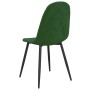 Sillas de comedor 4 unidades terciopelo verde oscuro de vidaXL, Sillas de comedor - Ref: Foro24-325659, Precio: 182,30 €, Des...