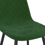 Sillas de comedor 4 unidades terciopelo verde oscuro de vidaXL, Sillas de comedor - Ref: Foro24-325659, Precio: 182,30 €, Des...