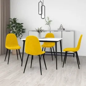 Esszimmerstühle 4 Stück senfgelber Samt von vidaXL, Essstühle - Ref: Foro24-325664, Preis: 182,48 €, Rabatt: %