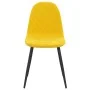 Esszimmerstühle 4 Stück senfgelber Samt von vidaXL, Essstühle - Ref: Foro24-325664, Preis: 182,48 €, Rabatt: %
