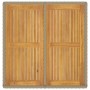 Mesa de jardín ratán sintético madera acacia beige 109x107x74cm en Mesas de jardín | Comprar online en Foru.es