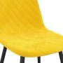 Esszimmerstühle 4 Stück senfgelber Samt von vidaXL, Essstühle - Ref: Foro24-325664, Preis: 182,48 €, Rabatt: %