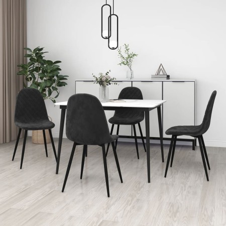 Sillas de comedor 4 unidades terciopelo negro de vidaXL, Sillas de comedor - Ref: Foro24-325663, Precio: 194,08 €, Descuento: %
