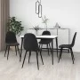 Esszimmerstühle 4 Einheiten aus schwarzem Samt von vidaXL, Essstühle - Ref: Foro24-325663, Preis: 189,33 €, Rabatt: %
