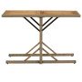 Mesa de jardín madera maciza de acacia y ratán sintético beige en Mesas de jardín | Comprar online en Foru.es