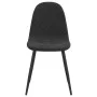 Sillas de comedor 4 unidades terciopelo negro de vidaXL, Sillas de comedor - Ref: Foro24-325663, Precio: 189,33 €, Descuento: %
