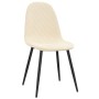 Sillas de comedor 4 unidades terciopelo blanco crema de vidaXL, Sillas de comedor - Ref: Foro24-325666, Precio: 181,97 €, Des...