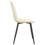 Sillas de comedor 4 unidades terciopelo blanco crema de vidaXL, Sillas de comedor - Ref: Foro24-325666, Precio: 181,97 €, Des...