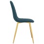 Sillas de comedor 2 unidades terciopelo azul de vidaXL, Sillas de comedor - Ref: Foro24-325667, Precio: 134,31 €, Descuento: %