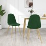 Sillas de comedor 2 unidades terciopelo verde oscuro de vidaXL, Sillas de comedor - Ref: Foro24-325670, Precio: 135,05 €, Des...