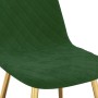 Sillas de comedor 2 unidades terciopelo verde oscuro de vidaXL, Sillas de comedor - Ref: Foro24-325670, Precio: 135,05 €, Des...