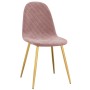 Sillas de comedor 2 unidades terciopelo rosa de vidaXL, Sillas de comedor - Ref: Foro24-325672, Precio: 145,79 €, Descuento: %