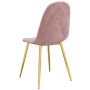 Sillas de comedor 2 unidades terciopelo rosa de vidaXL, Sillas de comedor - Ref: Foro24-325672, Precio: 145,79 €, Descuento: %